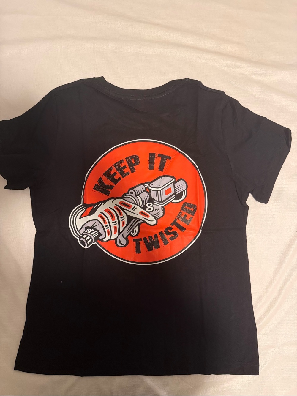 Keep It Twisted Graphic Tee - Black with Red Logo